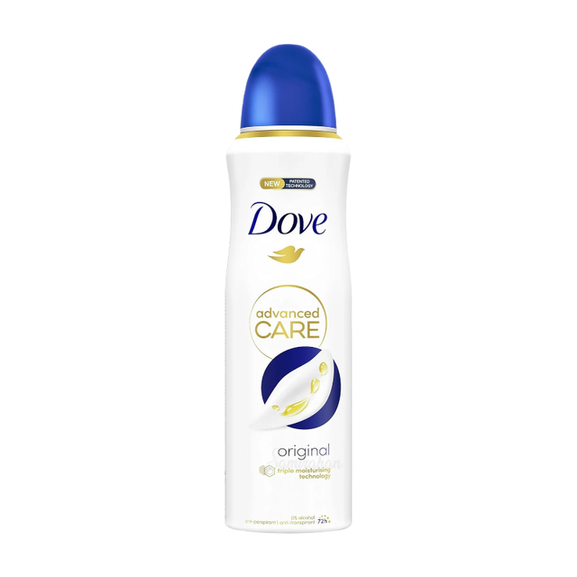 Dove Advanced Care Anti-Perspirant Deodorant Spray, Original Scent, 150ml for 48-Hour Protection and Care