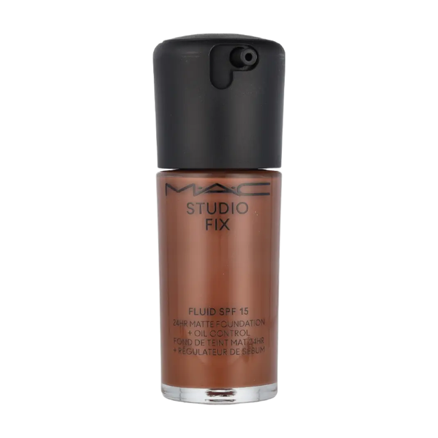 MAC Studio Fix Fluid Foundation SPF15 in NW57 - 30ml Oil-Free Matte Foundation for Long-Lasting Full Coverage Makeup