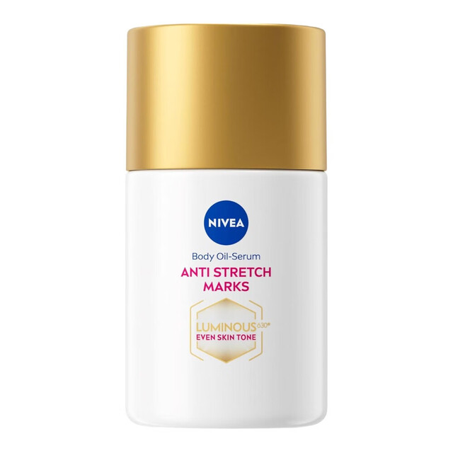 NIVEA Body Care Skin Care: Luminous 630 Anti-Stretch Mark Body Oil Serum for Fading Dark Spots & Visible Stretch Marks 100ml