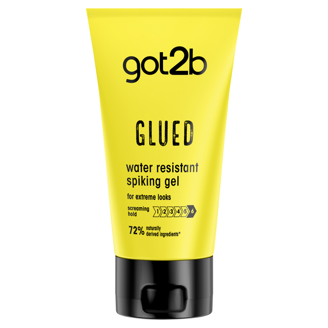 Got2B Hair Styling Gel Schwarzkopf got2b Glued Water Resistant Spiking Glue 150ml Long-Lasting Hold for All Day Styles