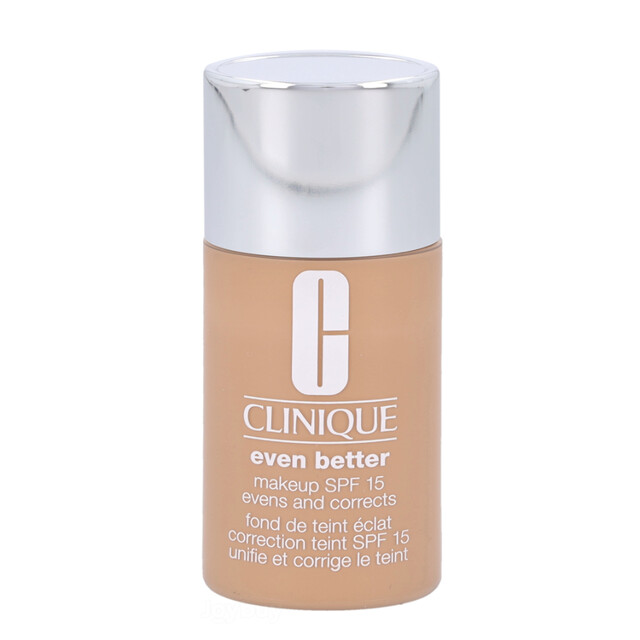 Clinique Even Better Makeup SPF15 Foundation in WN 46 Golden Neutral, 30ml. A natural-looking, hydrating liquid foundation for a more even skin tone.