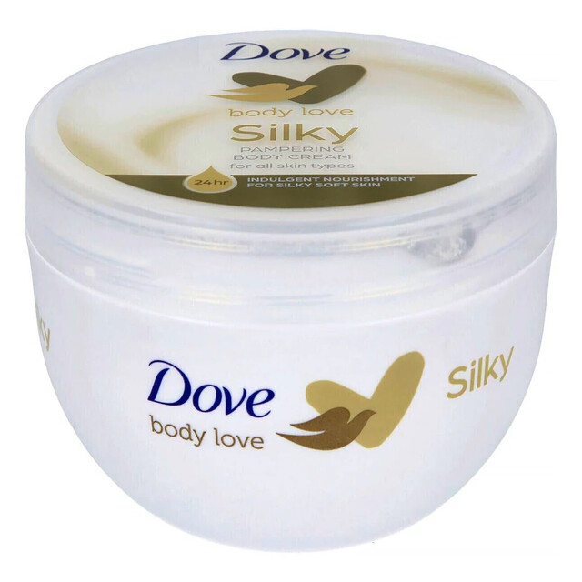 Dove Nourishing Body Care Pampering Silky Body Cream, 300ml for Deeply Moisturized Skin | Personal Care Skincare