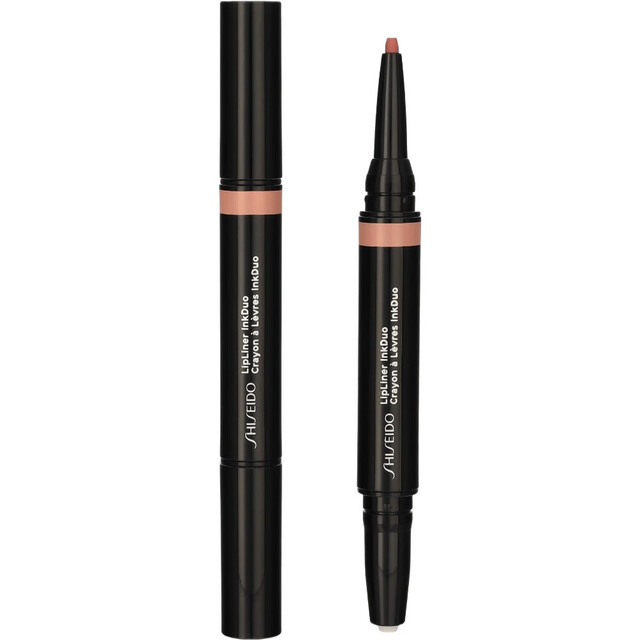 SHISEIDO Beauty Makeup Lips Lipliner InkDuo 1.1 g - 01 Bare, Dual-Ended Precision Liner & Balm for Smooth, Long-Lasting Definition
