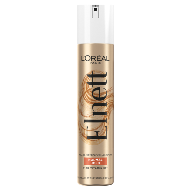 L'Oréal Paris Hairspray | Elnett Satin Normal Strength Hair Hold for All-Day Finishing & Shine | 200ml Bottle