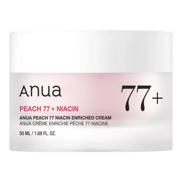 Anua Peach 77% Enriched Cream: Intensely Hydrating Face Moisturizer for Dry Skin, Soothing & Nourishing 50ml