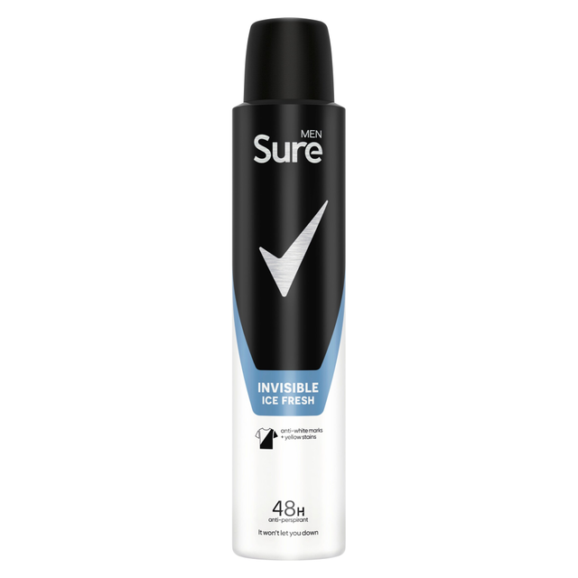 Sure Men Invisible Ice Fresh Anti-Perspirant Deodorant Spray - 200 ml