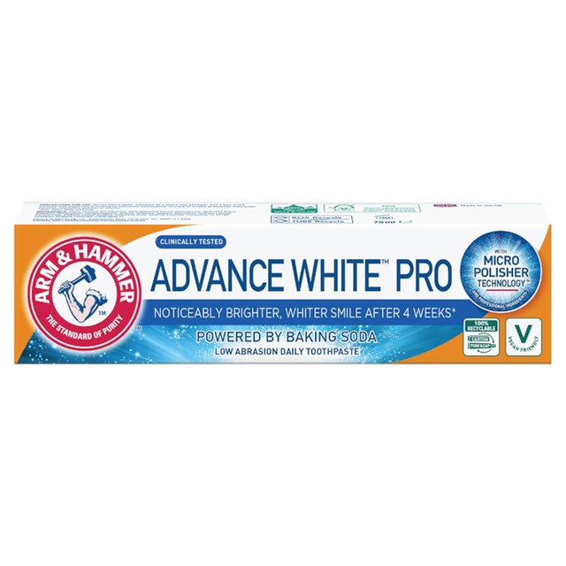 Arm & Hammer Advance White Pro Toothpaste for Professional Stain Removal & Whitening, Fluoride Dental Care 75ml T…