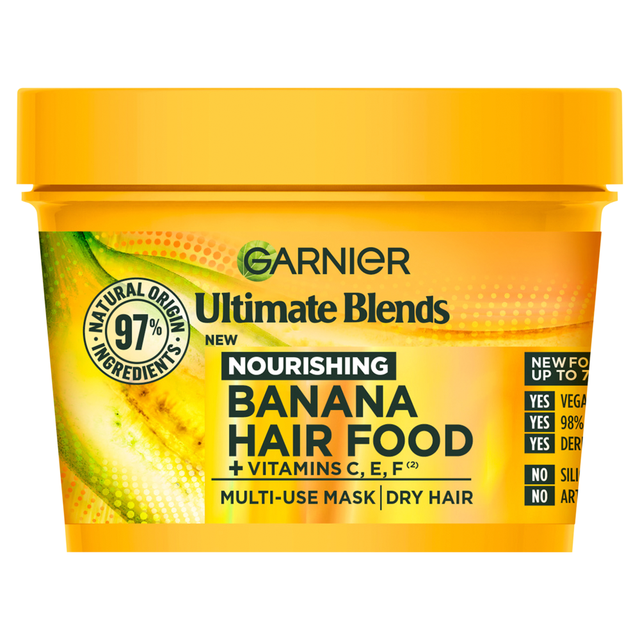 Garnier Hair Treatments and Masks Banana Hair Food Multi-Use Mask 400ml for Nourishing, Repairing, and Smooth Hair