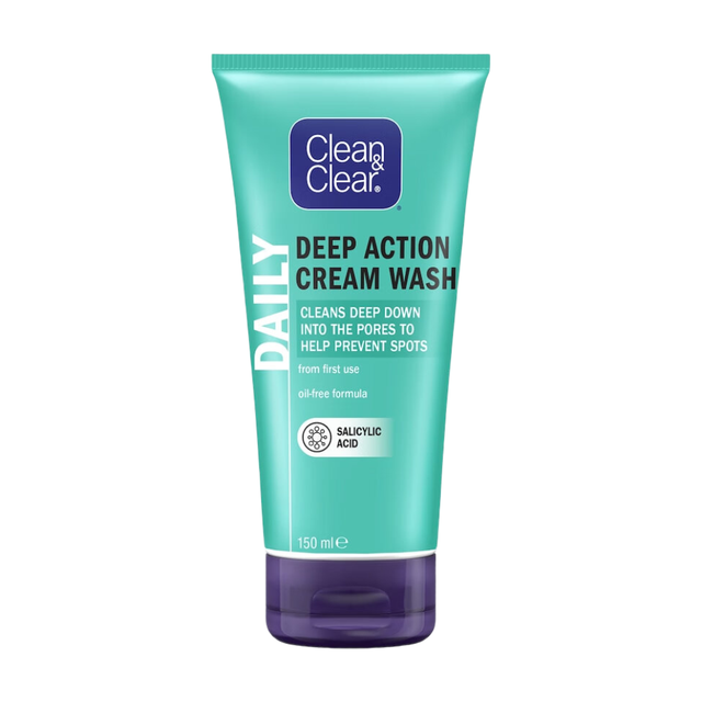 Clean & Clear Deep Cleansing Cream Wash: For A Thorough Clean & Refreshed Feel, 150ml For Daily Face Care