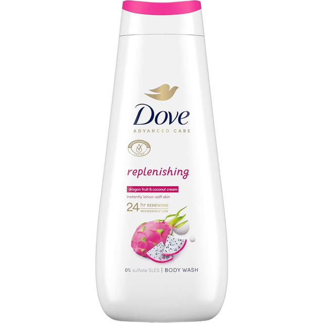 Dove Advanced Care Body Wash Replenishing 400ml for Nourished, Healthy-Looking Skin | 72hr Moisturization