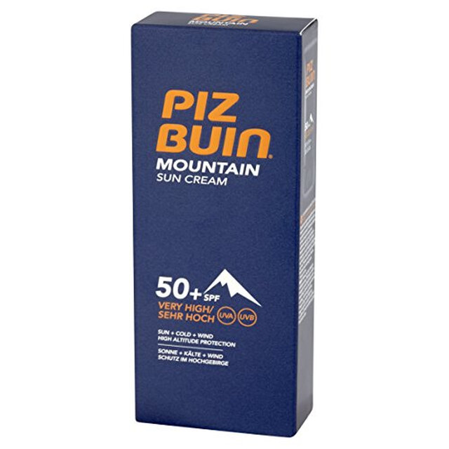 Piz Buin Mountain Face SPF 50+ Sun Cream 50ml for High Altitude Sun Protection on Mountain Expeditions
