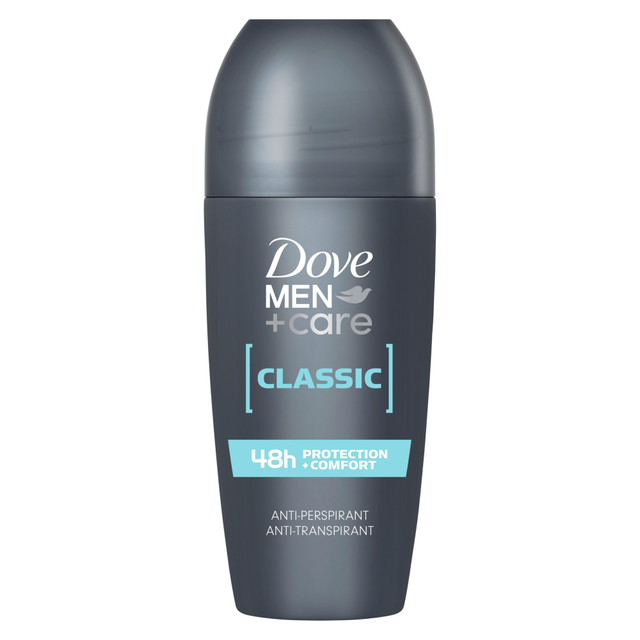 Dove Men+Care Anti-Perspirant Roll-On, Classic 50ml | Long-Lasting Wetness & Odor Protection for men