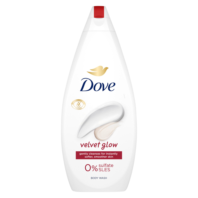 Dove Body Wash Velvet Glow for Radiant & Nourished Skin, 720ml Bottle for Luxurious Shower Experience