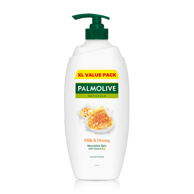 Palmolive Naturals Milk & Honey Shower Gel Body Wash 750ml | Nourishing & Gentle Skincare for Dry Skin