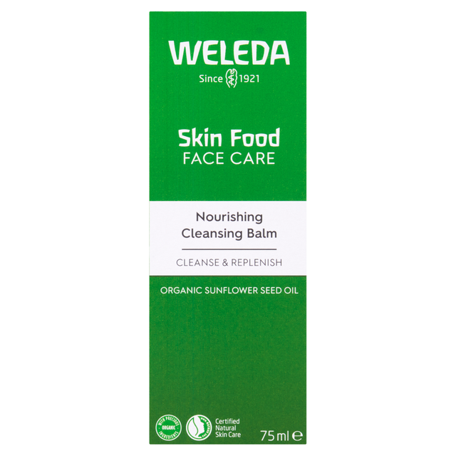 Weleda Skin Food Face Care Nourishing Cleansing Balm 75ml | Ultra-Rich & Hydrating Facial Cleanser for Dry & Sensitive Skin
