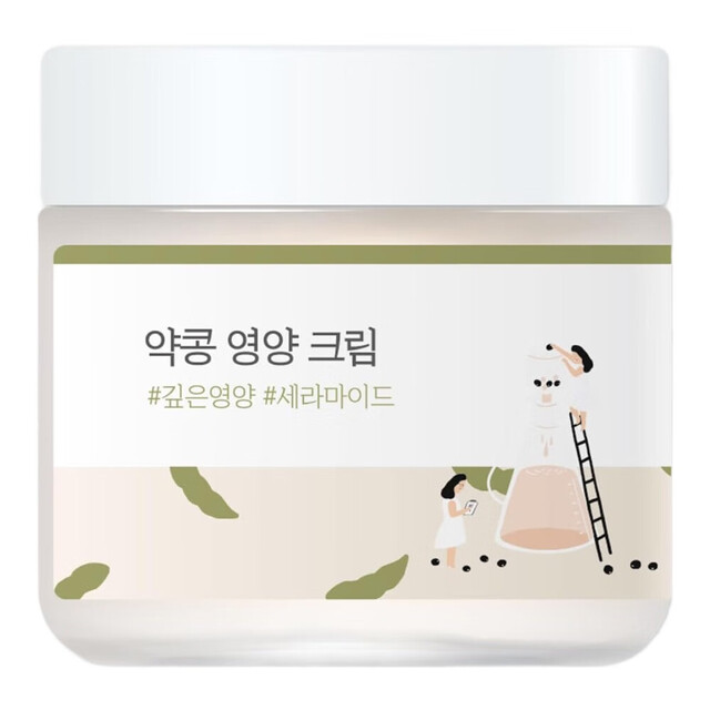 ROUND LAB Soybean Nourishing Cream - 80ml Intense Hydrating & Soothing Face Moisturizer for All Skin Types