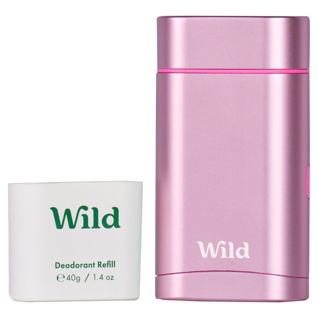 Wild Cherry Blossom Natural Deodorant 40g Refillable Stick - Fresh and Long-lasting Personal Care by Wild