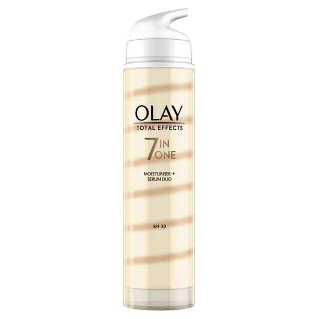 OLAY Total Effects Face Moisturiser & Serum Duo with SPF 20 for Wrinkles & Hydrating, 40ml Beauty Set