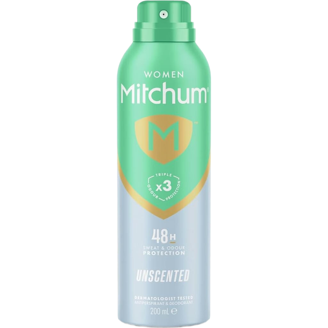 Mitchum Women Deodorant & Antiperspirant Aerosol Spray 48H Triple Odor Defense Protection 200ml for Long‑Lasting Freshness