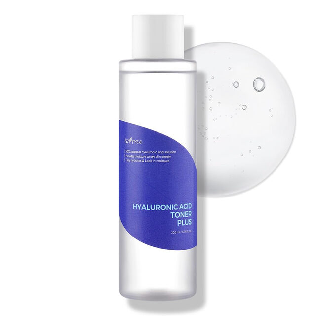 Isntree Hyaluronic Acid Toner Plus: Intense Hydrating & Moisturizing Facial Toner for All Skin Types, 200ml
