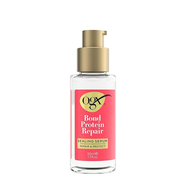 OGX Bond Repair Pro Serum for Damaged Hair Treatment & Frizz Control, 50ml Hair Oil Restores & Protects
