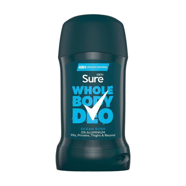 Sure Men Ocean Rush Deodorant Stick for 48h Odour Control, Fresh Whole Body and Sensitive Skin Care, 50ml