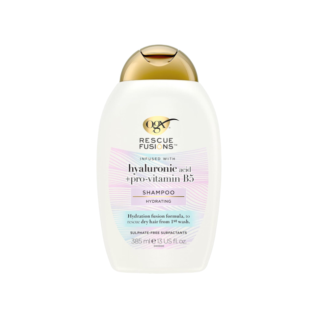 OGX Hair Care Conditioner Rescue Fusions Hyaluronic Acid Hydrating Formula 385ml for Deep Moisture and Smooth Shine