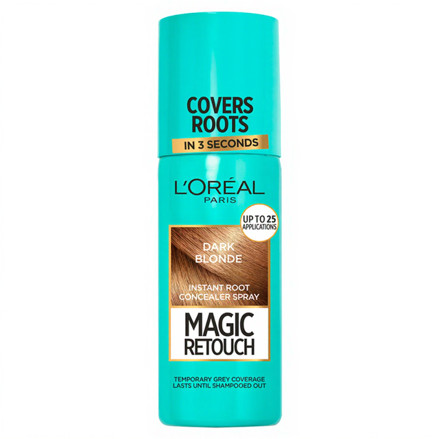 L'Oréal Paris Magic Retouch Dark Blonde Temporary Root Concealer Spray, Instant Root Coverage Hair Colourant, 75ml