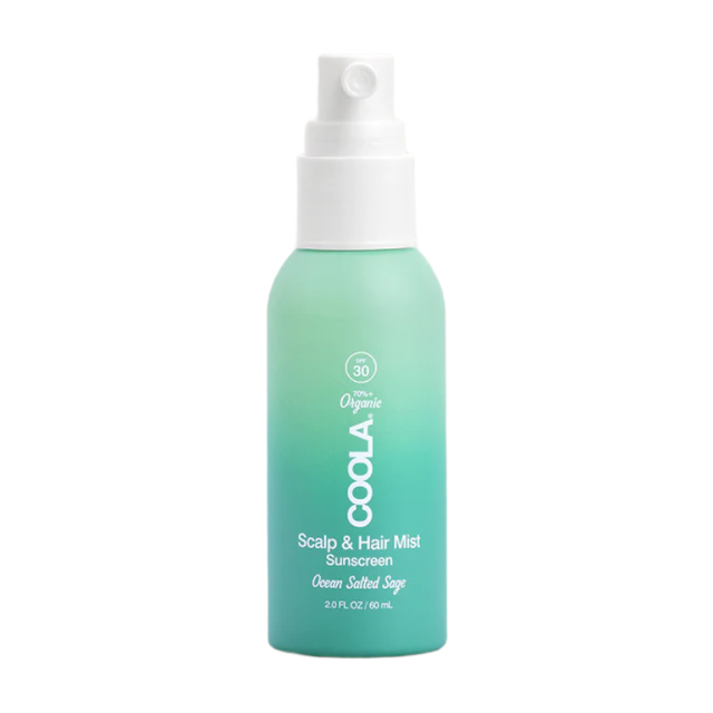 Coola Hair Styling Mist: Ocean Salted Sage Scalp & Hair SPF30 Spray for UV Protection & Texture, 60 ml