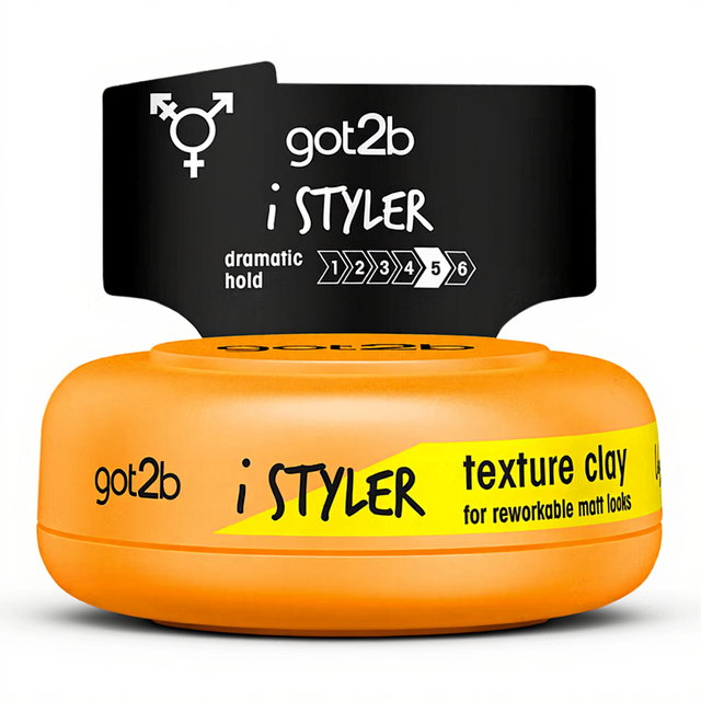 Got2B Hair Styling Texture Clay Schwarzkopf i Styler 75ml for Strong Hold and Matte Finish Grooming Clay