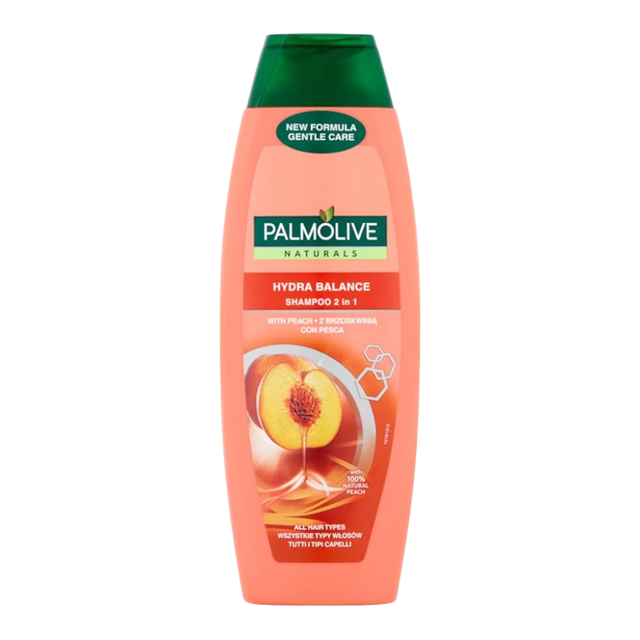 Palmolive Hair Care Shampoo 2 in 1 Peach 350ml – Nourishing Formula for Soft, Smooth, and Healthy Hair