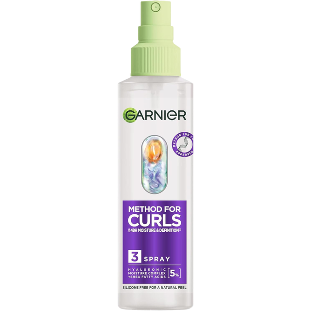 Garnier Hair Styling Spray for Curls 48h Moisture & Definition 150ml – Nourishing Curl Enhancer for Smooth, Frizz-Free Style