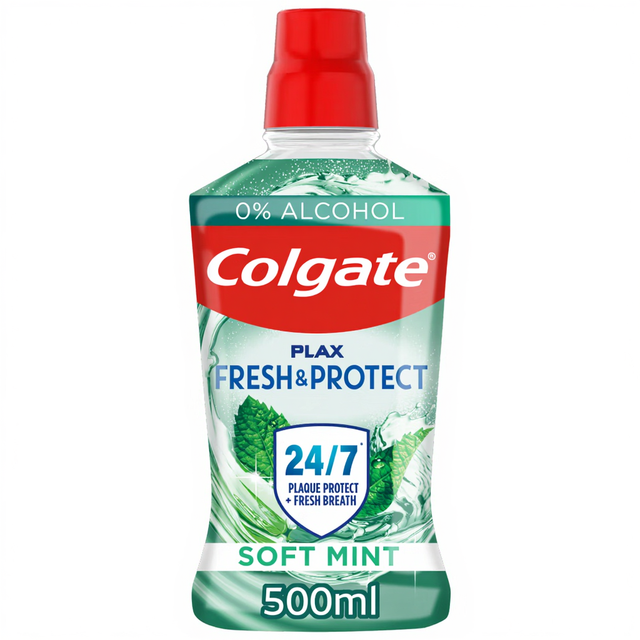 Colgate Plax Soft Mint Alcohol-Free Mouthwash - 500 ml
