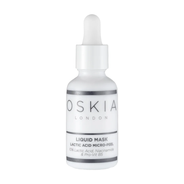 OSKIA Liquid Mask Lactic Acid Micro-Peel | Gentle Overnight Exfoliating Face Treatment for a Smooth, Glowing Complexion, 30ml