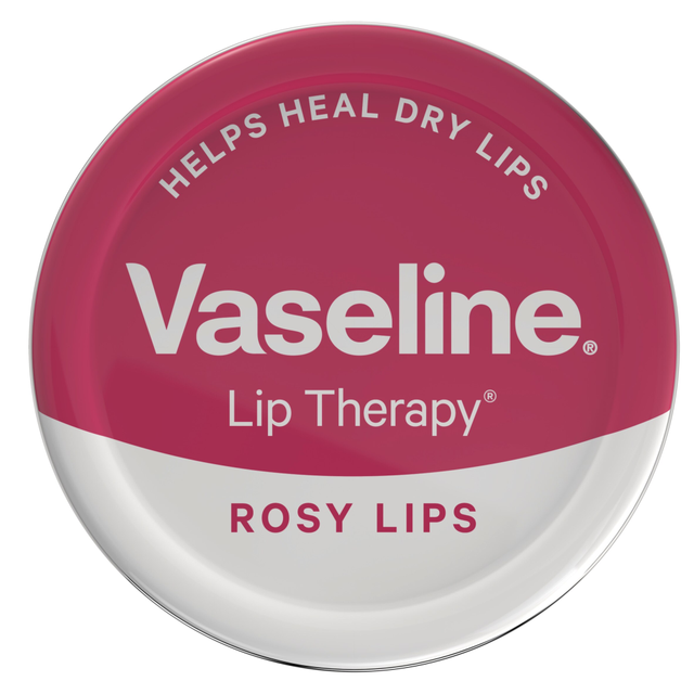 Vaseline Lip Therapy Lip Balm Tin Rosy Lips 20g - Hydrating & Tinting Lip Care for a Natural Flush of Color and Softness