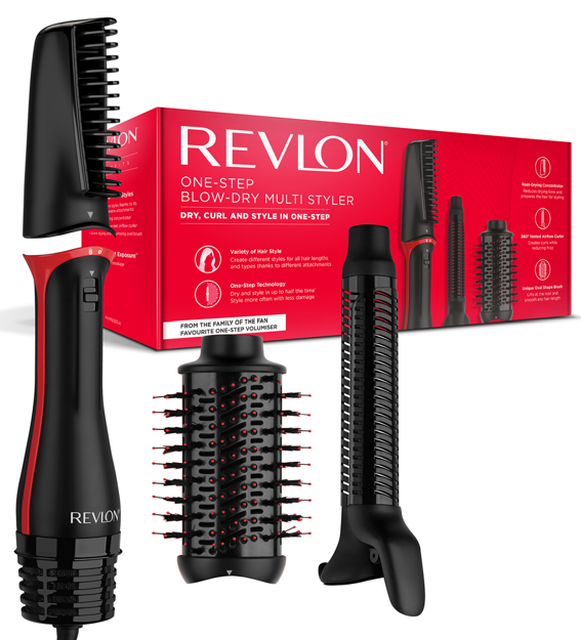 Revlon Hot Brush & Air Styler: 3-in-1 Multistyler for Drying, Volumizing, and Smoothing Hair at Home