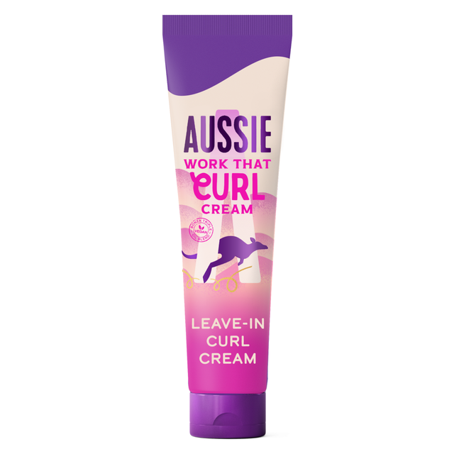 Aussie Hair Styling Curl Cream Leave-In for Defined, Frizz-Free, Hydrated Curls 160ml – Nourishing Daily Hair Care