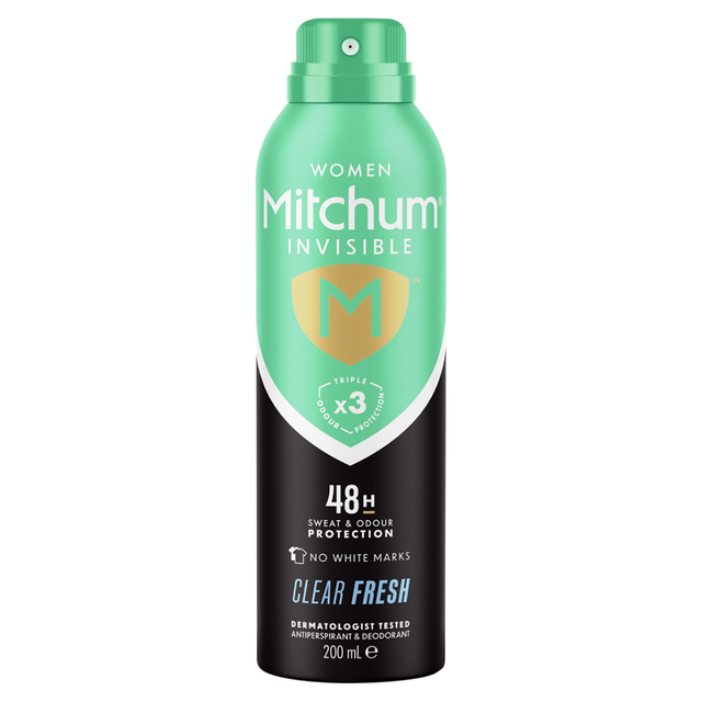 Mitchum Women Antiperspirant & Deodorant Spray - Clear Fresh 200ml, Long-Lasting Protection for Daily Confidence