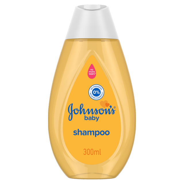 Johnson's Baby Shampoo for Gentle Hair Wash, Tear-Free Formula for Delicate Newborn Scalps, 300ml Bottle