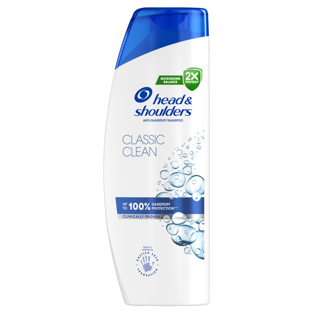 Head & Shoulders Shampoo: Classic Clean Anti-Dandruff Shampoo for Daily Use, 400ml Bottle for Flake-Free Hair