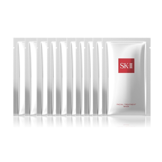 SK-II Facial Treatment Face Mask 10-Piece Box with PITERA | Hydrating & Revitalizing Sheet Mask for Radiant Skin