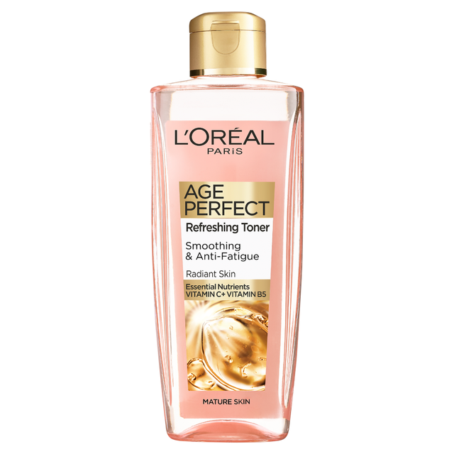 L'Oréal Paris Age Perfect Vitamin C Toner for Mature Skin - Golden Age Anti-Fatigue & Smoothing Face Care, 200ml