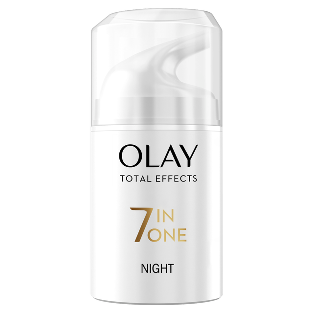 OLAY Total Effects 7in1 Night Face Moisturiser 50ml With Niacinamide, Refreshing Formula For Hydrated & Nourished Skin