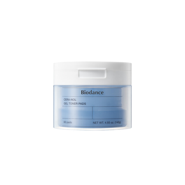 Biodance Face Care Gel Toner Pads with Cera-nol: Gentle Exfoliating & Hydrating for Prepped Skin, 60 Pads