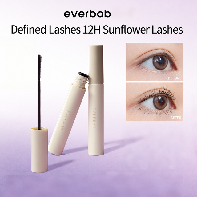 everbab Eyes Mascara Primer in 01柔雾黑, 5G Size | Long-Lasting Curling Formula for Flawless Lash Volume