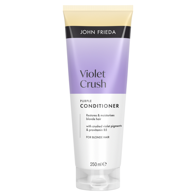 John Frieda Violet Crush Purple Conditioner for Blonde & Highlighted Hair, 250ml Toning & Nourishing Formula