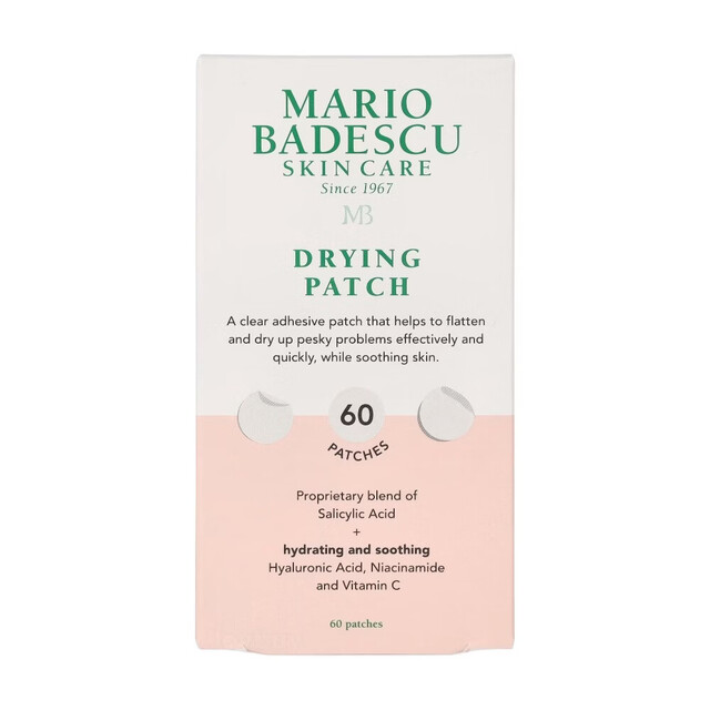Mario Badescu Facial Beauty Tool: Drying Patches for Blemishes, Pack of 60 Clear Acne Spot Treatment Stickers