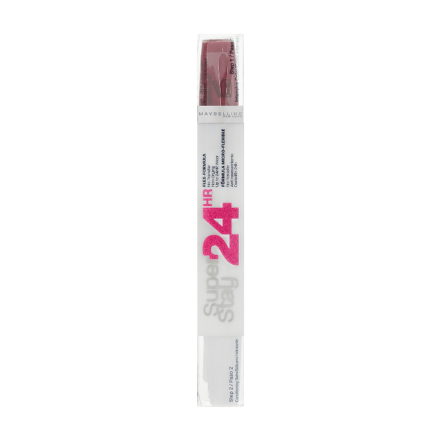 Maybelline Superstay 24 Dual Ended Lipstick in 195 Infinite Raspberry | Long Lasting Liquid Lip Color & Gloss