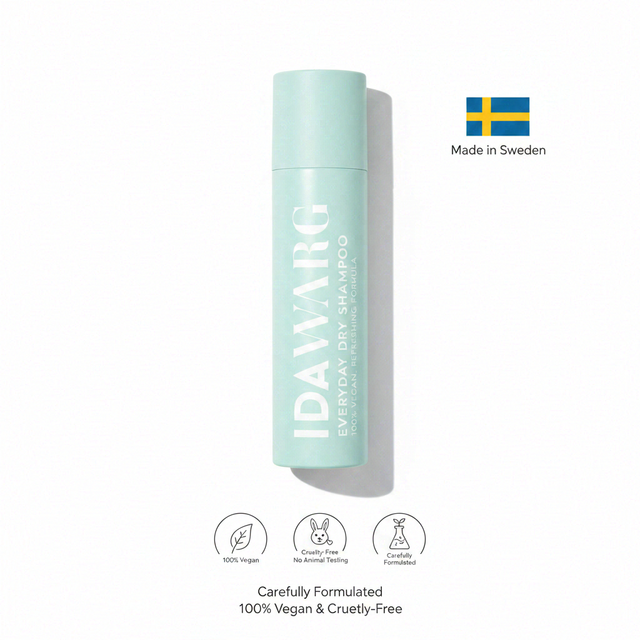 IDA WARG Everyday Dry Shampoo Spray 150ml: Invisible Volume & Oil Absorption for Fresh, Vegan Hair Care