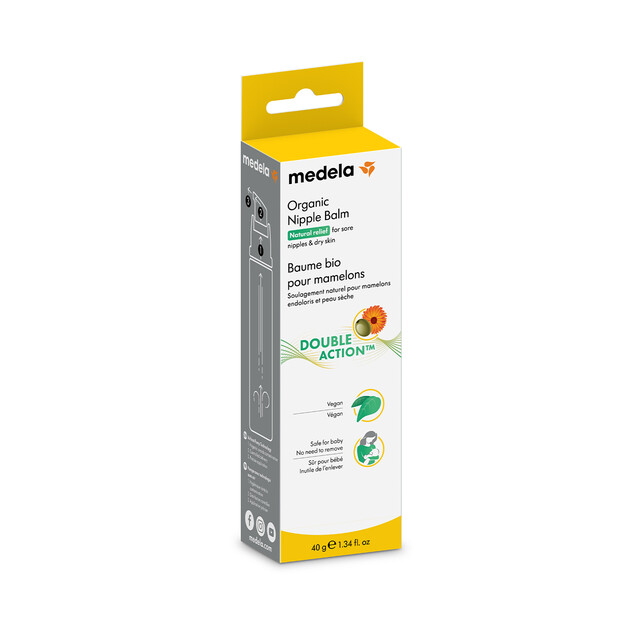 Medela Baby Breastfeeding Care Organic Nipple Balm 40g Soothing Natural Moisturizer for Nursing Moms